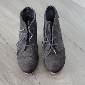 Black Suede Women's Ankle Boots